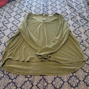 Olive colored blouse